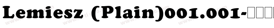 Lemiesz (Plain)001.001字体转换